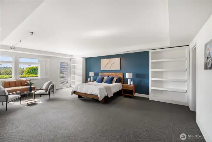 Oversized primary suite blends luxury, comfort and functionality
