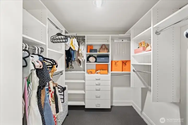 Spacious walk-in closet for effortless everyday living