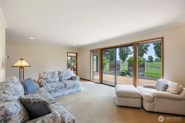 Front Living Room w/ slider to back deck Front Living Room w/ slider to back deck