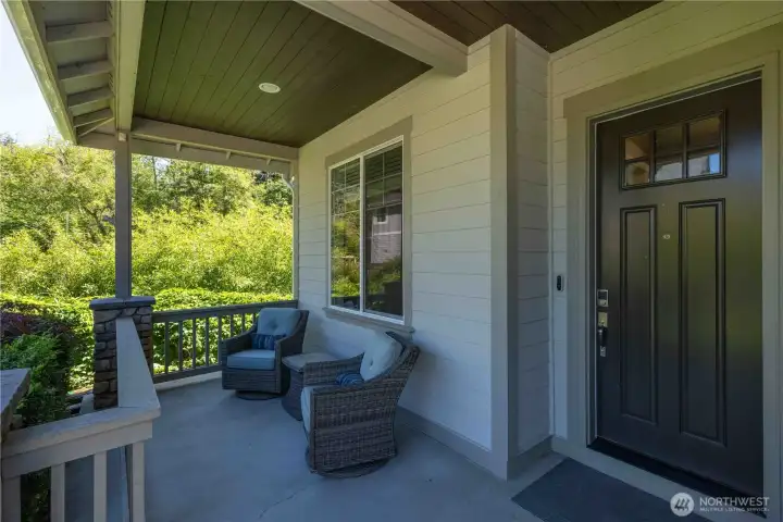 Covered front porch, the corner lot means no neighbor on the left side!