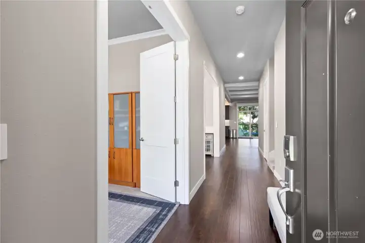 The house has been impeccably maintained and boasts 10' ceilings on main level, 9' on second floor. Home office to your left.