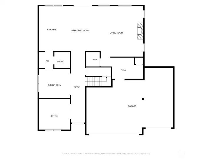 Floorplan for main level of the home.