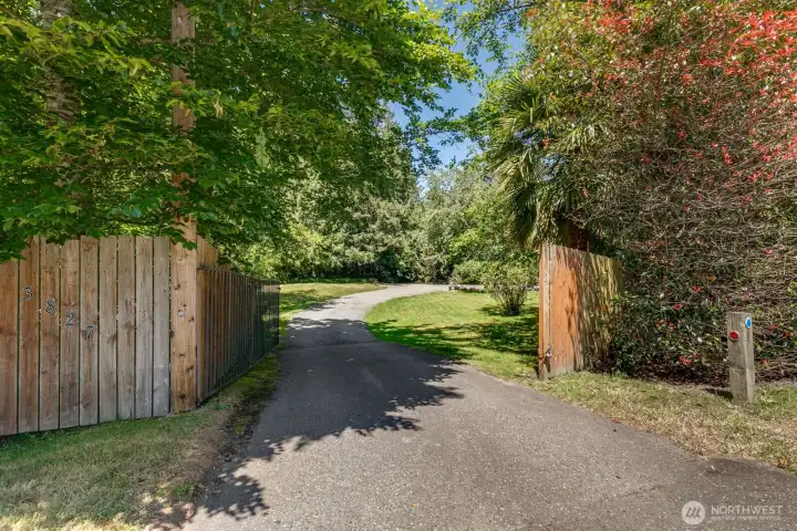 Gated, private entry