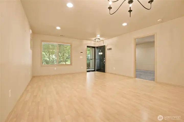 Spacious living/dining combo