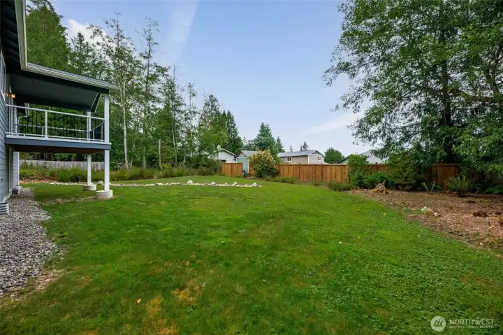 Open backyard