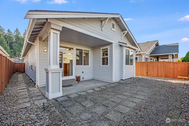 Covered Deck with BBQ gas line