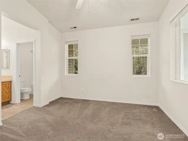 Primary Bedroom with en suite bath and walk in closet