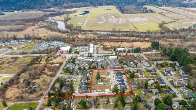 Aerial Photo of Sunlit Ridge