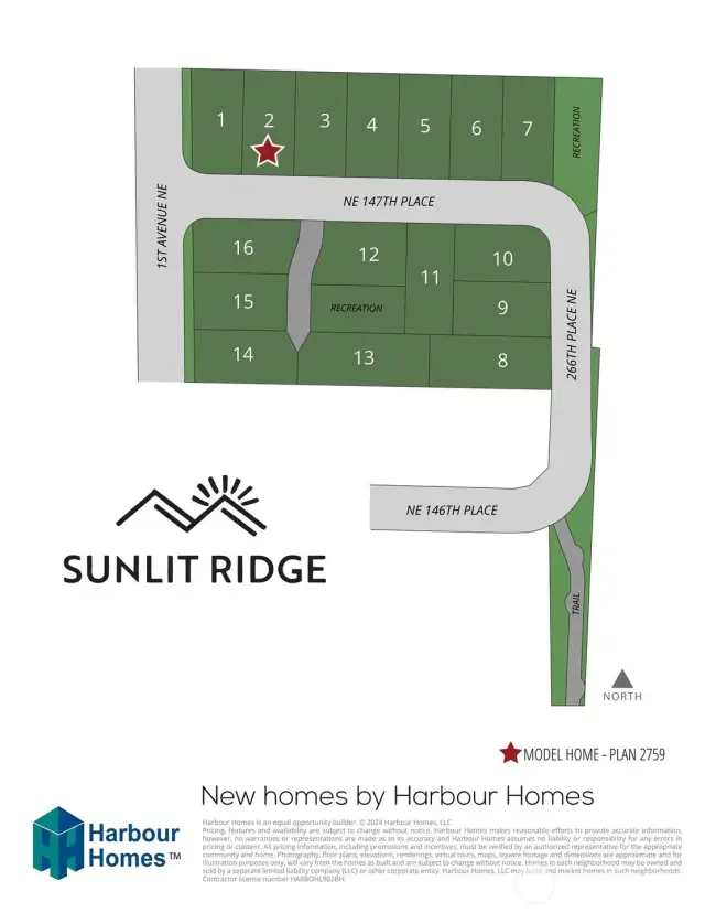 Sunlit Ridge Community Plat Map