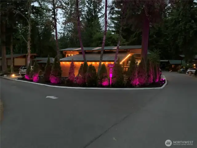 NIGHT TIME - BEAUTIFUL TIMED LIGHTS AROUND THE PROPERTY WITH ALL COLORS