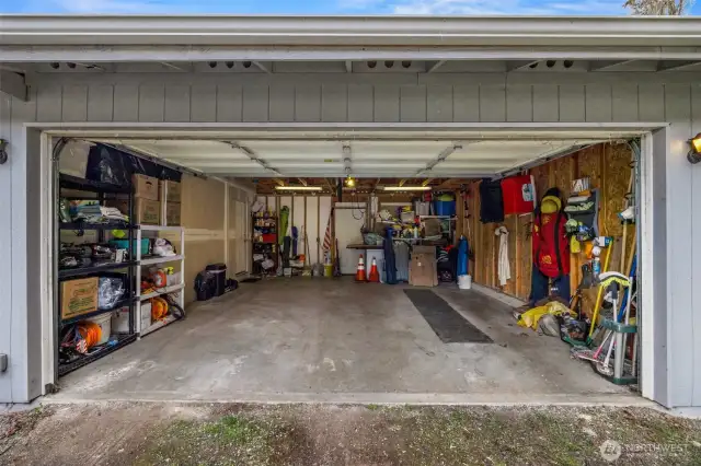 Two car garage