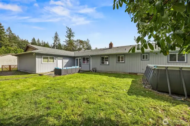 Lots of room to entertain or garden