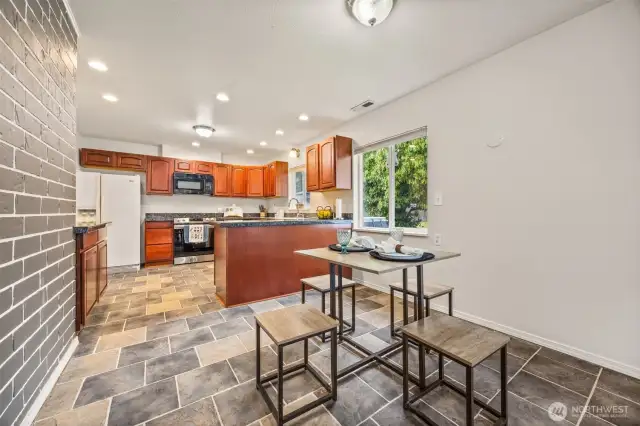 Breakfast nook just off the kitchen