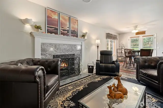 Family Room just off the kitchen.