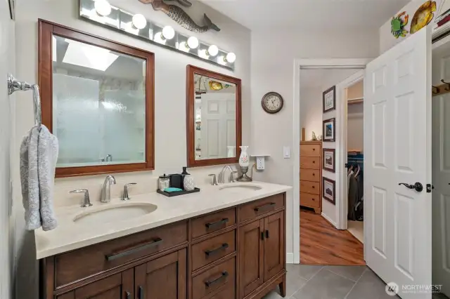 Freshly remodeled Primary Bathroom