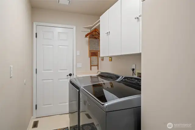 Utility Room right off the 3 car garage.