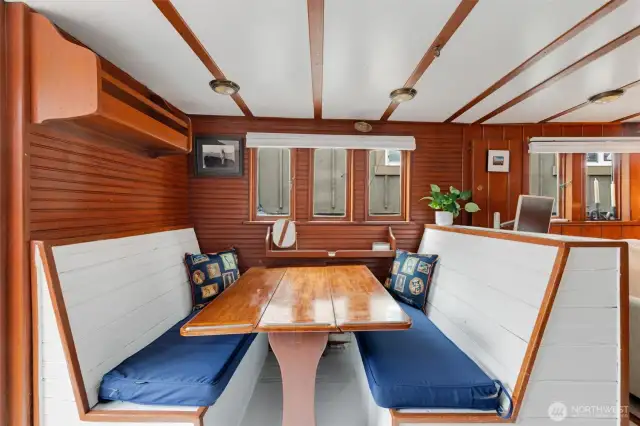 Comfortable Dining Seats Four + Work from Home Space