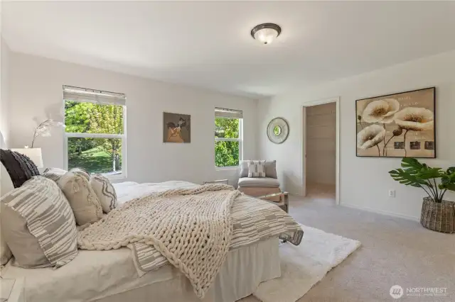 Expansive master suite