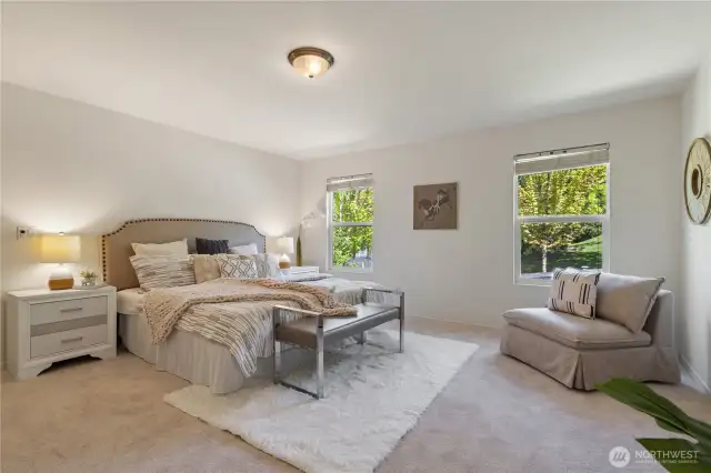 Over sized master bedroom