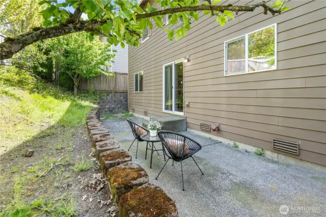 Privat and serene setting back yard.