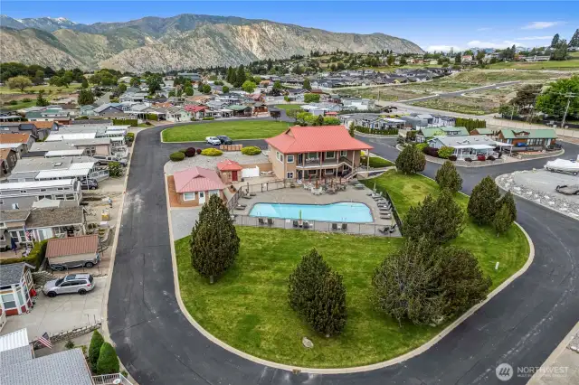 The pool & clubhouse is the social center of this community. Enjoy water aerobics, bingo, cards, and other social events.