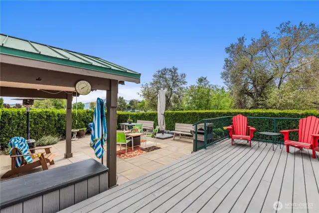 The big deck leading to the front door provides vistas in every direction.  Let's step inside the home for a look!