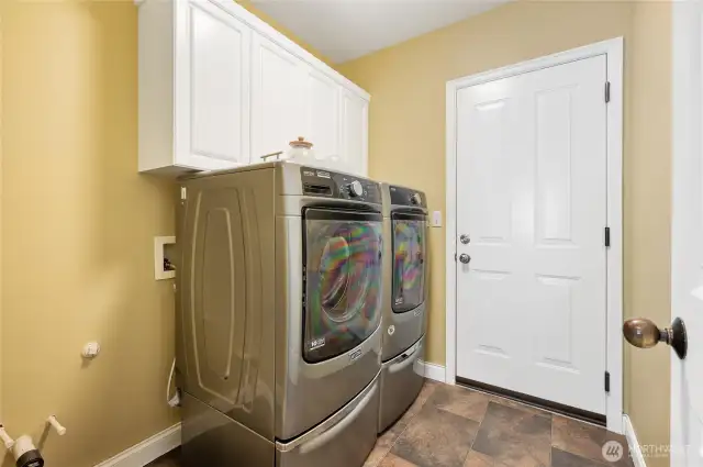 Laundry room on main level.