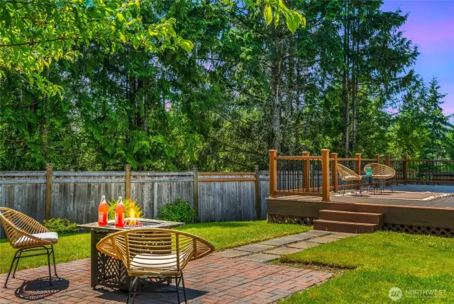 Lots of entertaining spaces to enjoy.