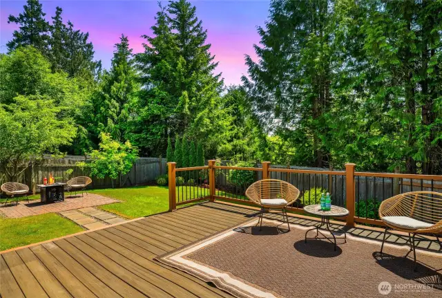 This backyard is perfect for play, entertaining, or gardening.
