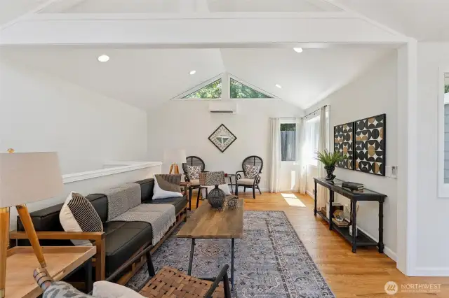Family room w/ mini-split (AC) to keep you cool in the summer months.