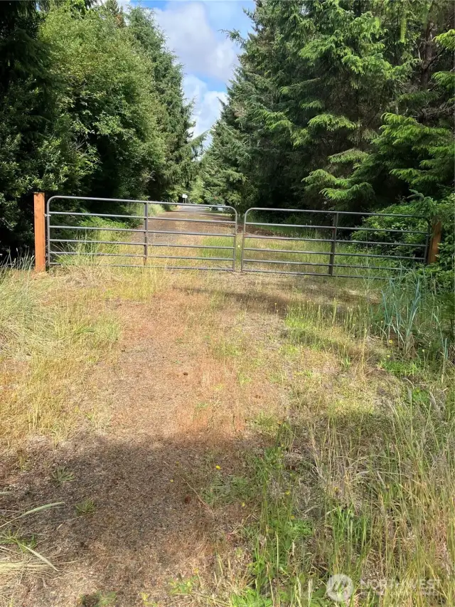 gate adjacent to property.