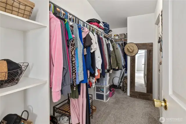 Primary walk in closet