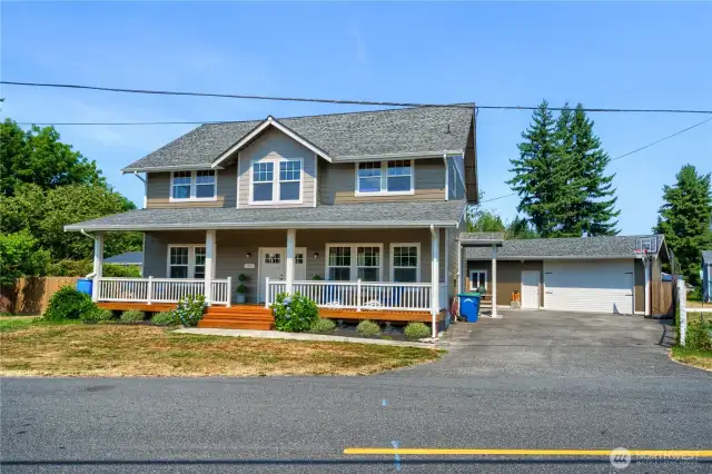 Ample parking with room for an RV.