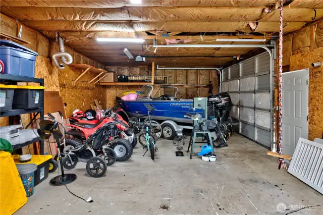 Shop is insulated and room for all your toys!