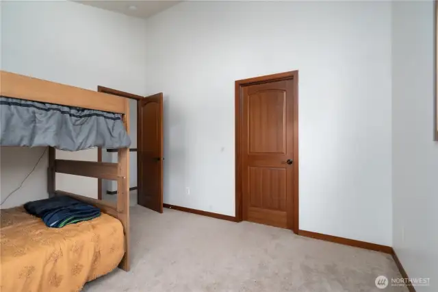 Bedroom 2 with walk-in closet.