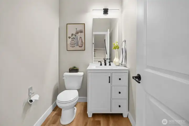 Main floor powder room.