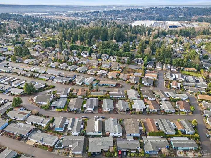 Another aerial view of Heather Hills.