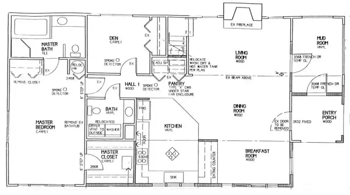 Main floor rendering