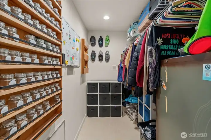 Expand your storage needs with this large walk-in closet located on the lower floor.