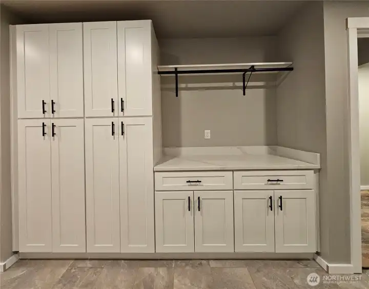 Awesome Storage in the Spacious Laundry Room/Pantry!