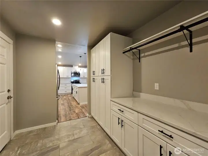 Another view from the Laundry Room/Pantry looking towards the kitchen