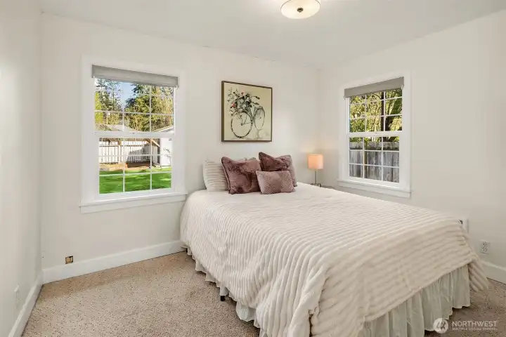 Bedroom 1 with fresh paint