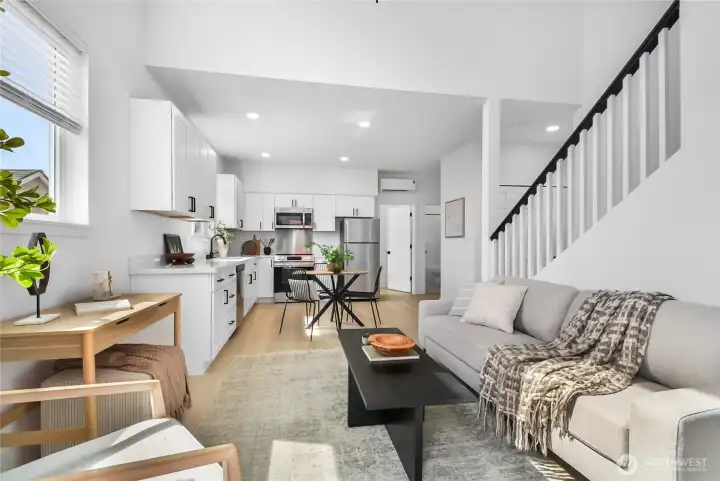 Another view of the beautiful family room.