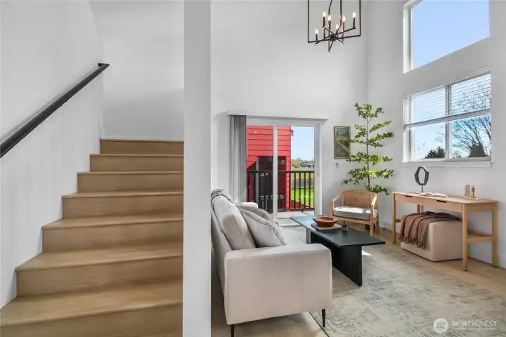 The vinyl plank flooring can be found throughout.  It is gorgeous!