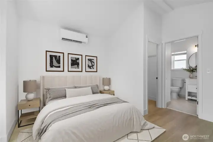 Another view of the primary bedroom.