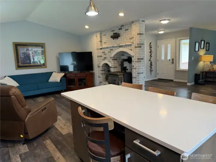 Open concept living.