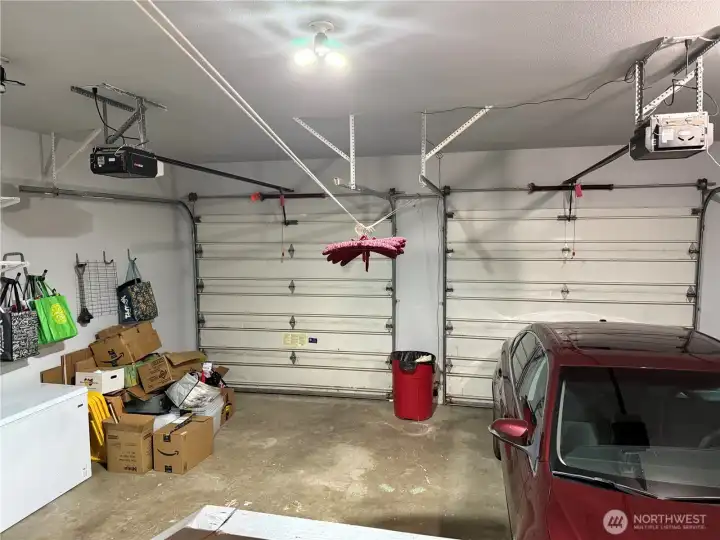 Two car garage.