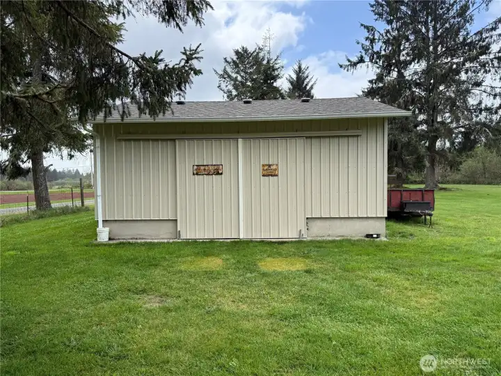 Barn is on the property, whether for farm critters or equipment.