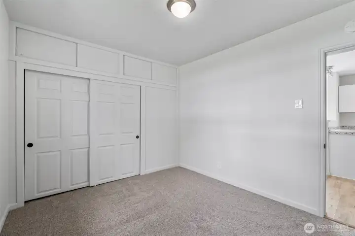 Large closets in every bedroom.