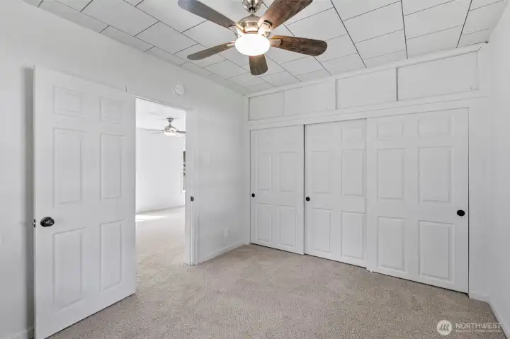 Ceiling fans help save on heating & cooling.